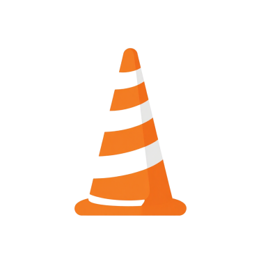 Cone de construção